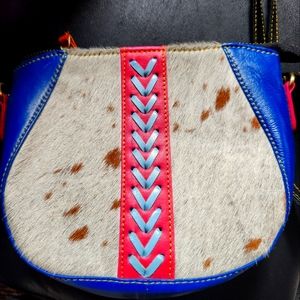 Cowhide Crossover Purse
